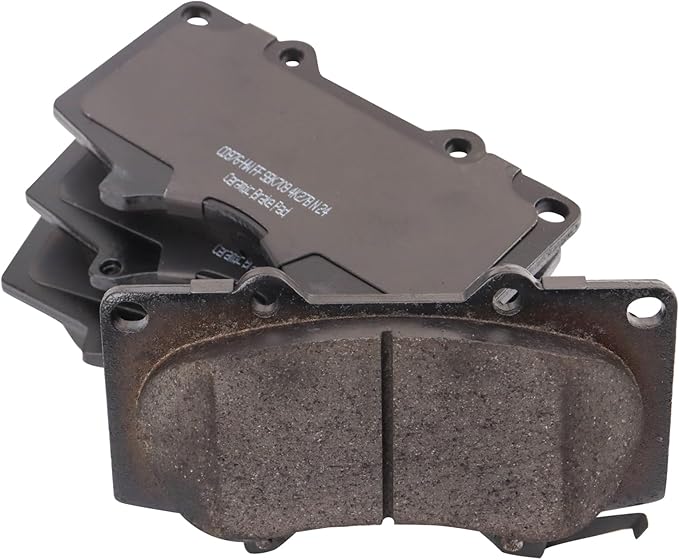 TRQ Front Brake Pads Ceramic Hardware Compatible with 2010-2022 Lexus GX460 2003-2009 GX470 2003-2022 Toyota 4Runner 2007-2014 FJ Cruiser 2001-2007 Sequoia 2005-2022 Tacoma 2000-2006 Tundra
