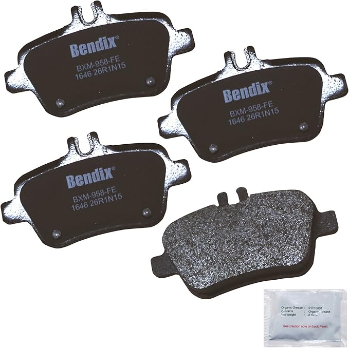 Bendix Priority1 CFM1646 Rear Brake Pads for select QX30, A180, A200, A250, A250, B180, B250, B250e, CLA180, CLA200, CLA250, E300, GLA180, GLA200, GLA250, SLC180, SLC200, SLC300, SLK200, 250, 300, 350