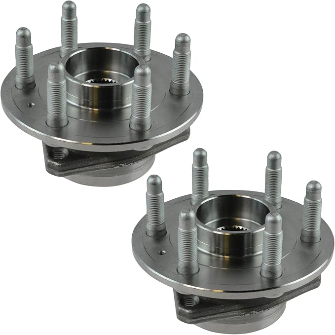 TRQ Driver and Passenger Side Wheel Bearing and Hub Assembly Set 2 Piece Compatible with 2010-2016 Cadillac SRX 2011 Saab 9-4X