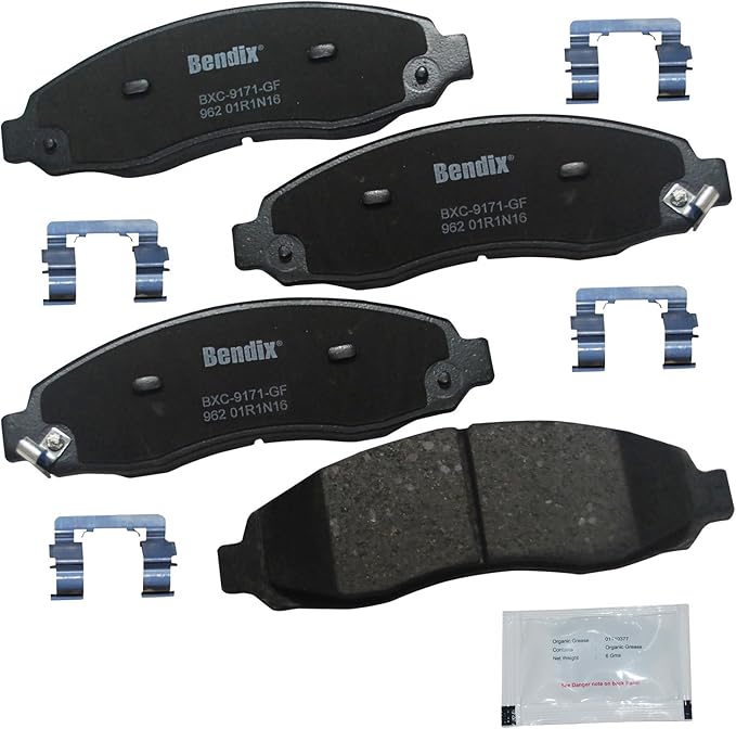 Bendix Priority1 CFC962 Ceramic Front Brake Pads for Dodge Dakota 2004-2003