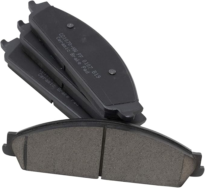 TRQ Front Brake Pads Ceramic Compatible with 2005-2007 Ford Five Hundred Freestyle 2008-2009 Taurus Taurus X 2005-2007 Mercury Montego 2008-2009 Sable