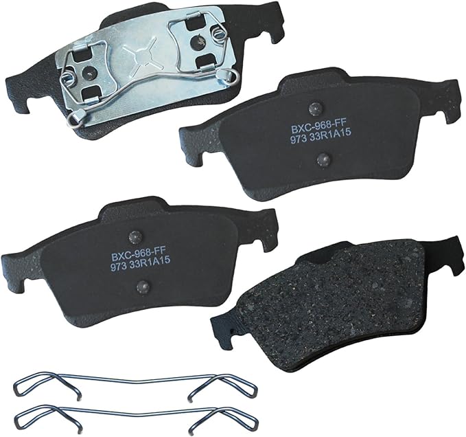 Bendix Premium SBC973 Ceramic Rear Brake Pads for Chevrolet Vectra 2008-2007, Mazda 3 2005-2004, 5 2006, Renault Laguna 2006, Saab 9-3 2003, Volvo S40 2005, V50 2005