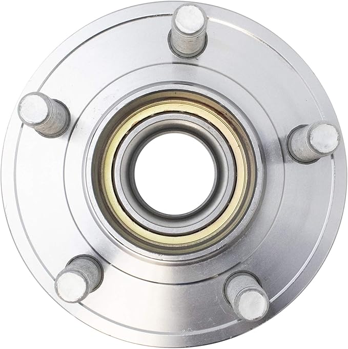 TRQ Front Wheel Bearing and Hub Assembly Set 2 Piece Compatible with 2015-21 Ford Mustang EcoBoost 2015-21 Mustang GT Premium 2015-17 Mustang V6 2015-21 Mustang EcoBoost Premium 2015 Mustang GT