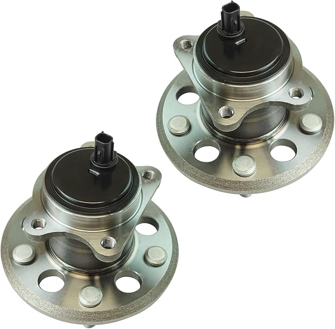 TRQ Rear Left and Right Wheel Bearing and Hub Assembly Set 2 Piece Compatible with 13-18 Lexus ES300h 13-15 ES350 16-18 ES350 excluding Japan Built Models 12-17 Toyota Camry 15-18 Avalon