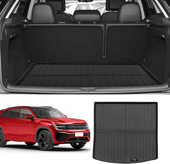 Custom for 2020-2026 VW Atlas Cross Sport Cargo Mats Trunk Liner All Weather TPE Protection Mat Accessories (for 2020-2026 VW Atlas Cross Sport)