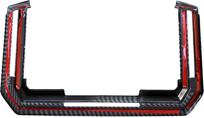 Barong for Tesla Cybertruck Accessoriess Interior Stickers Car Rear Row AC Vent Air Outlet Cover Trim Frame Decal Carbon Fiber Pattern