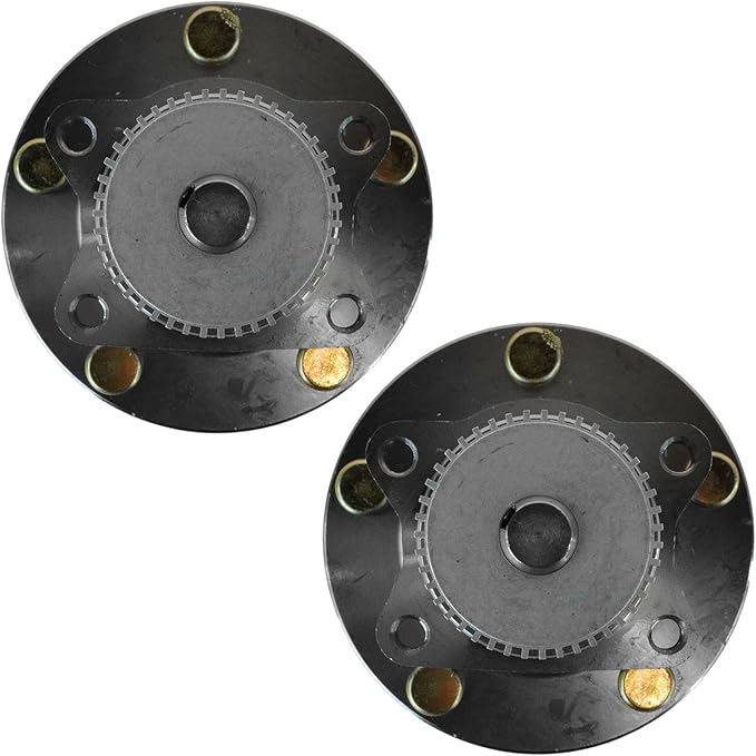 TRQ 2 Piece Rear Wheel Bearing & Hub Assembly Set Compatible with 1995-2005 Chrysler Sebring 1995-2000 Dodge Avenger 2001-2005 Stratus 1995-1998 Eagle Talon 1995-2004 Mitsubishi Eclipse 1996-2003 Gal