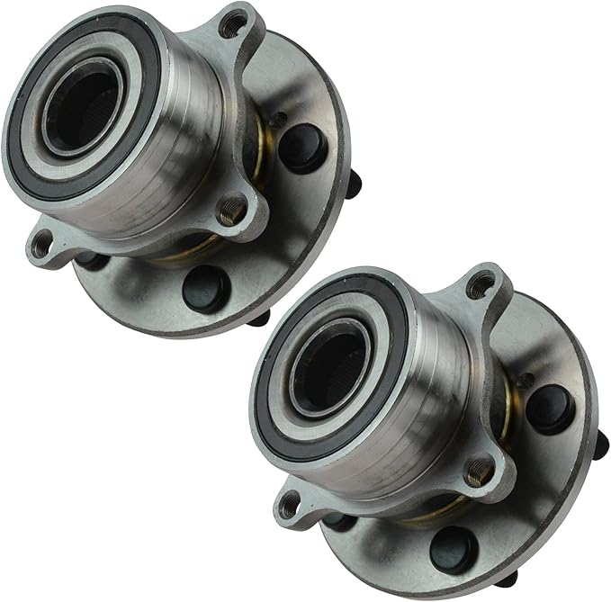 TRQ Front Left and Right Wheel Bearing and Hub Assembly Set 2 Piece Compatible with 2007-2013 Acura MDX 2010-2013 ZDX 2009-2015 Honda Pilot