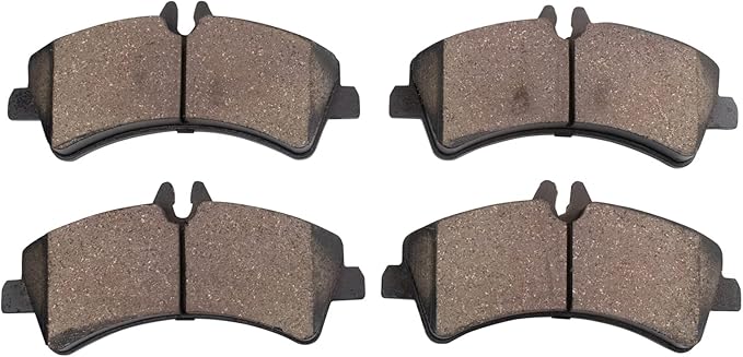TRQ Rear Brake Pads Ceramic Hardware Compatible with 2007-2009 Dodge Sprinter 3500 2007-2018 Freightliner Sprinter 3500 2018 Sprinter 3500XD 2010-2018 Mercedes-Benz Sprinter 3500