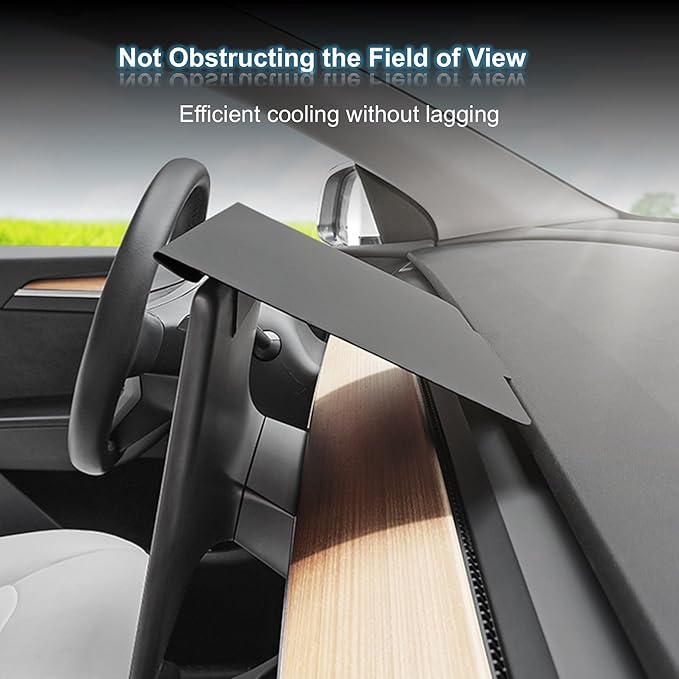 Screen Protector Cover for Tesla Model 3 Highland 2024+ & Model Y Juniper 2025+, Navigation Screen Sun Shade Protector for Tesla Model 3 & Model Y 2017-2024, 15"-15.4" Touchscreen Protection (Black)
