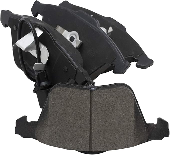 TRQ Front Brake Pads Ceramic Compatible with 2004-2009 Audi S4 2005-2009 A4 2005-2009 A4 Quattro 2005-2011 A6 2005-2011 A6 Quattro