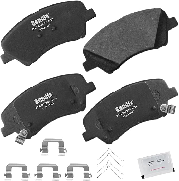 Bendix Priority1 CFC2190 Ceramic Front Brake Pads for Hyundai Accent 2022-2018, Kia Rio 2023-2018