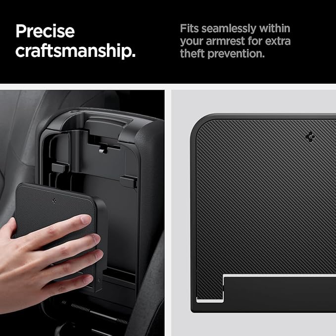 Spigen One-Touch Center Console Hidden Storage Box Designed for Jeep Wrangler and Jeep Gladiator