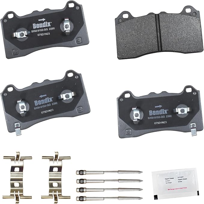 Bendix Priority1 CFM2390 Semi-Metallic Front Brake Pads for Ford Mustang Mach-E 2023-2021