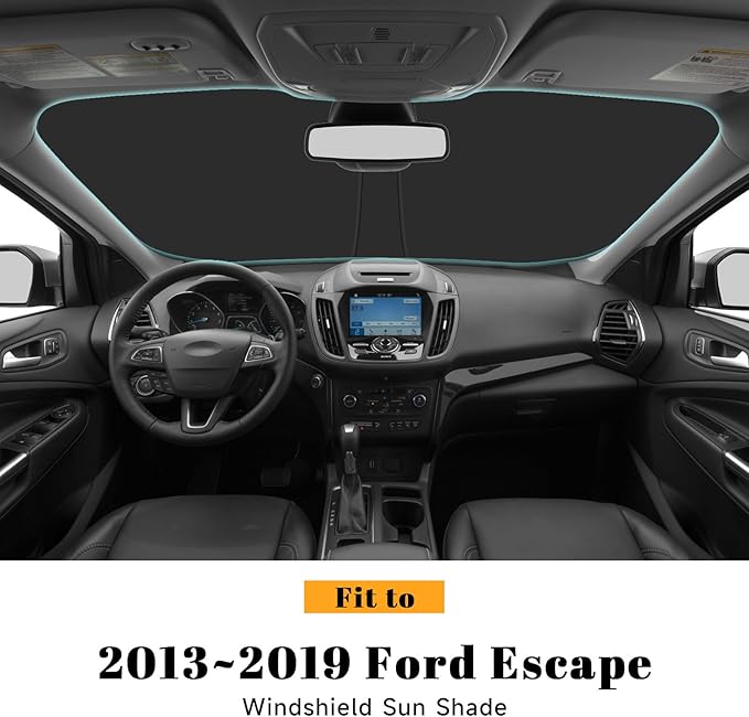 Car Windshield Sun Shade for Ford 2013-2019 Escape Accessories (OEM Design) Reflective Foldable Heat Insulation Sunshade for Ultimate Protection