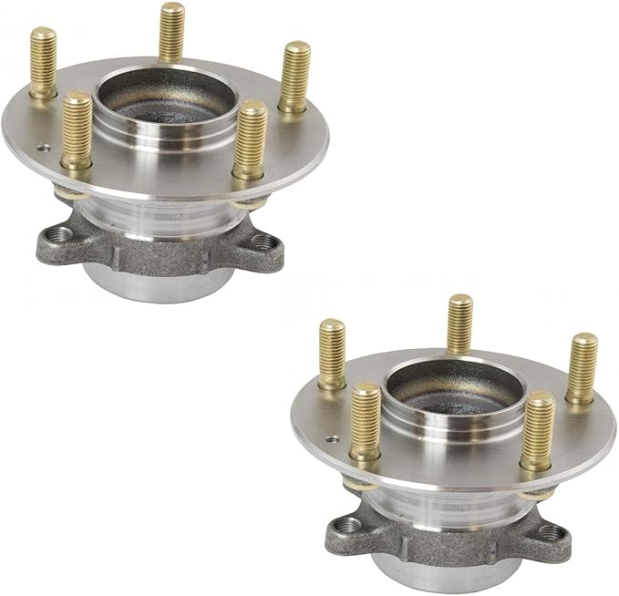 TRQ Rear Wheel Bearing and Hub Assembly Set 2 Piece Compatible with 2016-2017 Honda Civic 18-21 Civic Touring LX EX-L Sport EX Sport Touring 2018 Civic LX-P EX-T 18-20 Civic SI 19-22 Insight