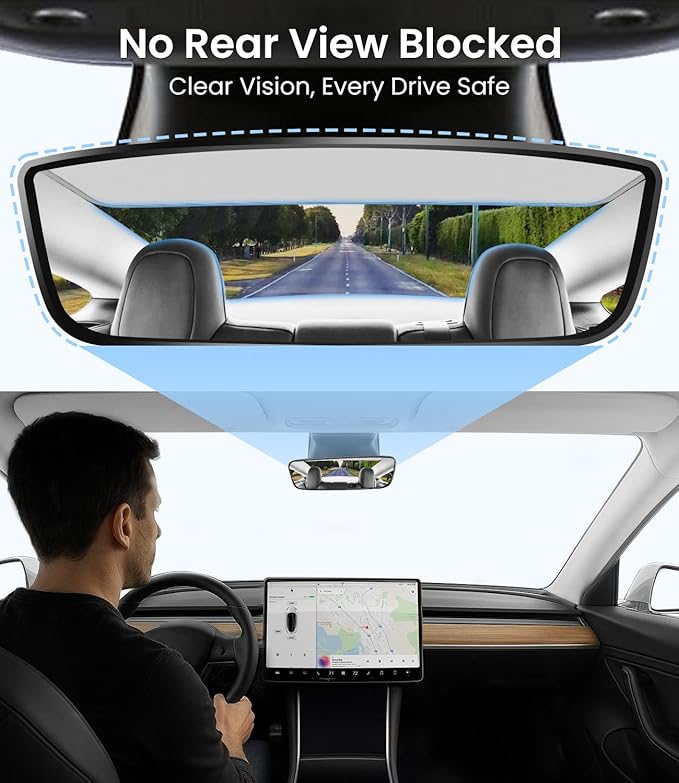 Zanch 2025 Tesla Model 3 Sunshade Roof [No-Sag, Heat Insulation] No Gaps Foldable Roof Glass Sun Shade for for Tesla Model 3 2020~2026 Highland Accessories
