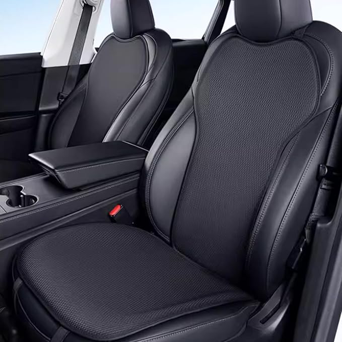 Front Seat Cover for Tesla Model Y Juniper (Launch) Seat Cushion - Protects Your Tesla’s Seats - Car Seat Bottom Protector for Tesla Model 3/Y/X/S 2017-2026 Accessories, Black