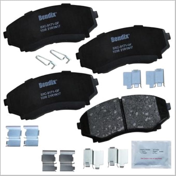 Bendix Priority1 CFC1038 Ceramic Front Brake Pads for Mazda MPV 2006-2002