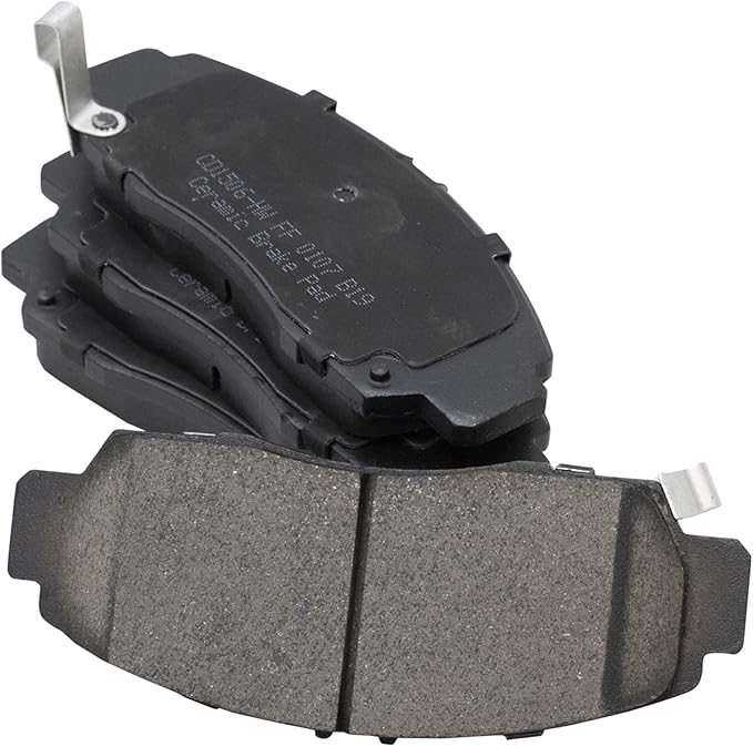 TRQ Front Brake Pads Ceramic Hardware Wear Sensor Compatible with 2011-2014 Acura TSX 2011-2012 Honda Accord