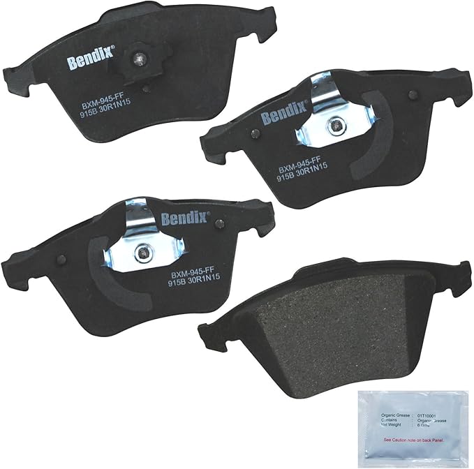 Bendix Priority1 CFM915B Semi-Metallic Front Brake Pads for Saab 9-3 2010-2008, 9-3X 2011-2010