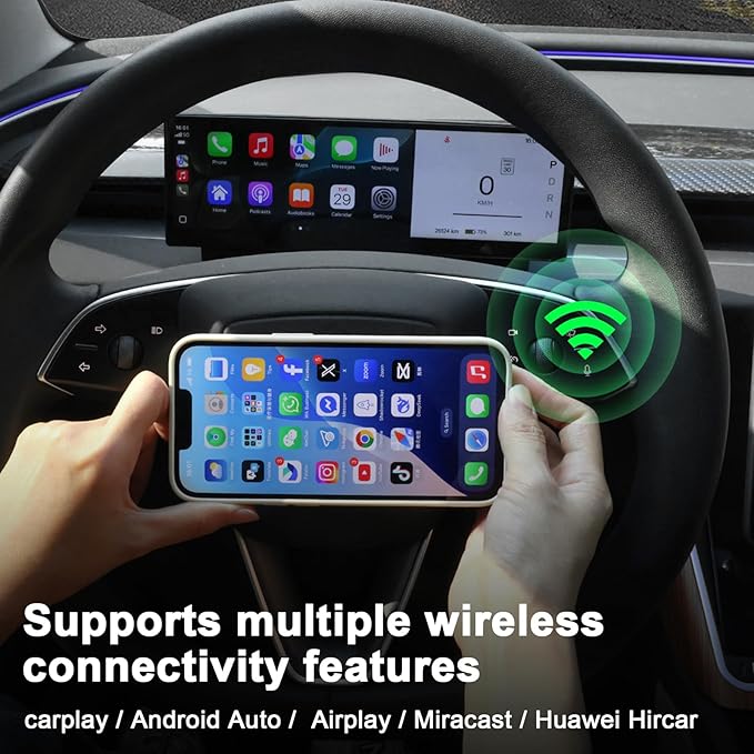 Tlyard Head Up Display for Tesla Model 3 2017-2023 Model Y 2019-2025.02, Thin Carplay with Camera 10.88 Inch Touchscreen HUD Carplay Smart Instrument Cluster