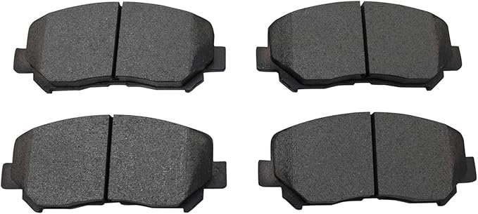 TRQ Front Ceramic Brake Pad Set Compatible with 2015-2017 Chrysler 200 2013-2016 Dodge Dart 2014-2022 Jeep Cherokee with Single Piston Front Calipers