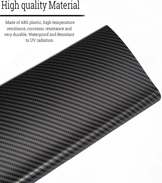 Dashboard Cover and Front Door Cover Compatible with Tesla Model 3（2017-2023） and Model y（2019-2024） (Matte Carbon Fiber Dashboard 2pcs only)