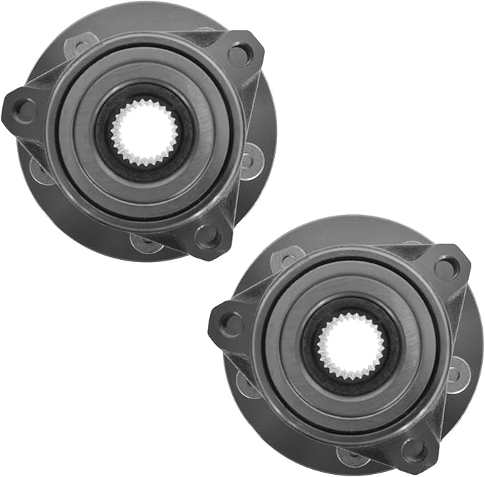 TRQ 2 Piece Front Wheel Bearing & Hub Assembly Set Compatible with 1998-2003 Ford Windstar