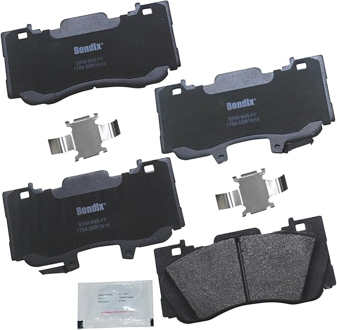 Bendix Priority1 CFM1784 Semi-Metallic Front Brake Pads for Ford Mustang 2023-2015