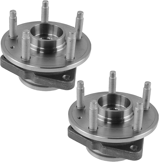TRQ 2 Piece Front Wheel Bearing & Hub Assembly Set Compatible with 2011-2015 Chevrolet Cruze 2016 Cruze Limited