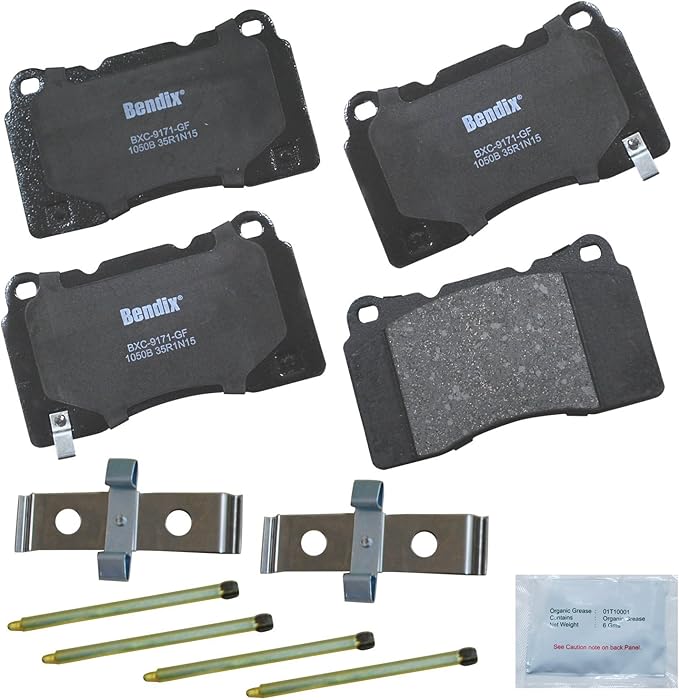 Bendix Priority1 CFC1050B Ceramic Front Brake Pads for Hyundai Genesis Coupe 2010, Genesis Coupe 2016-2013