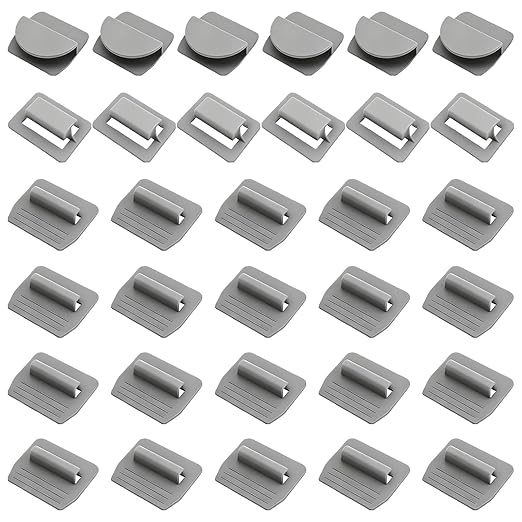 32 Pcs Sunshade Clips, Roof Sunshade Insert Clips Compatible with Model 3/Y/S/X, Sun Roof Shade Fasteners for Sunshade Installation and Stability (Grey)