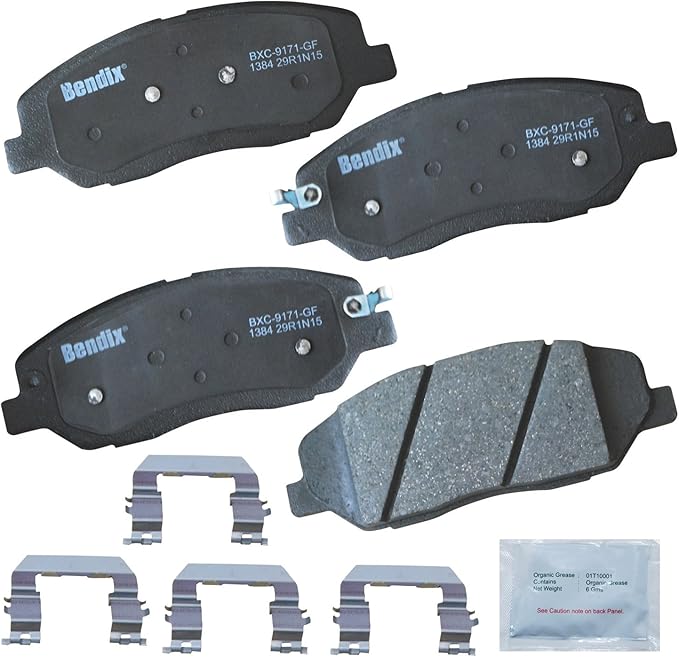 Bendix Priority1 CFC1384 Ceramic Front Brake Pads for Hyundai Genesis 2011-2009