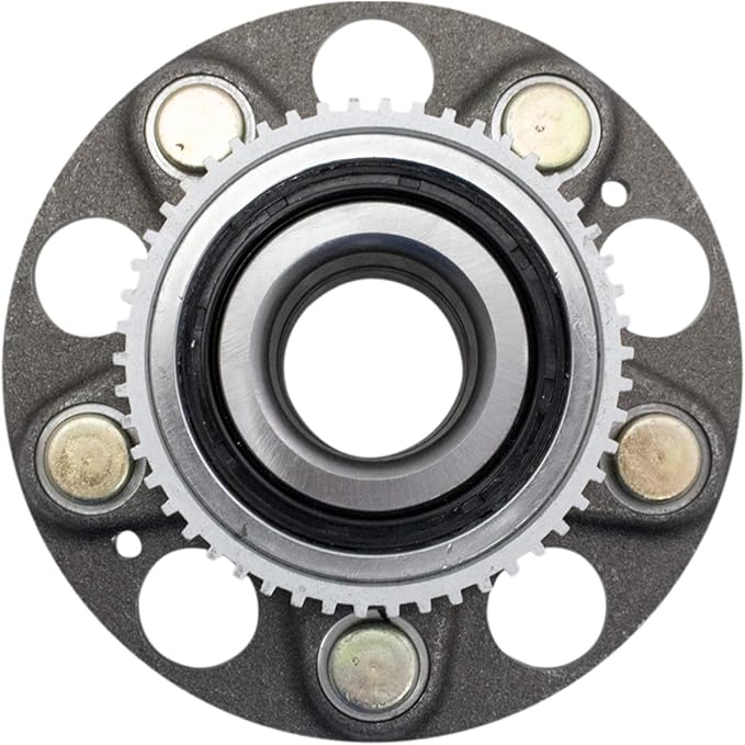 TRQ 2 Piece Rear Wheel Bearing & Hub Assembly Set with ABS Sensor Compatible with 2002-2004 Acura RL
