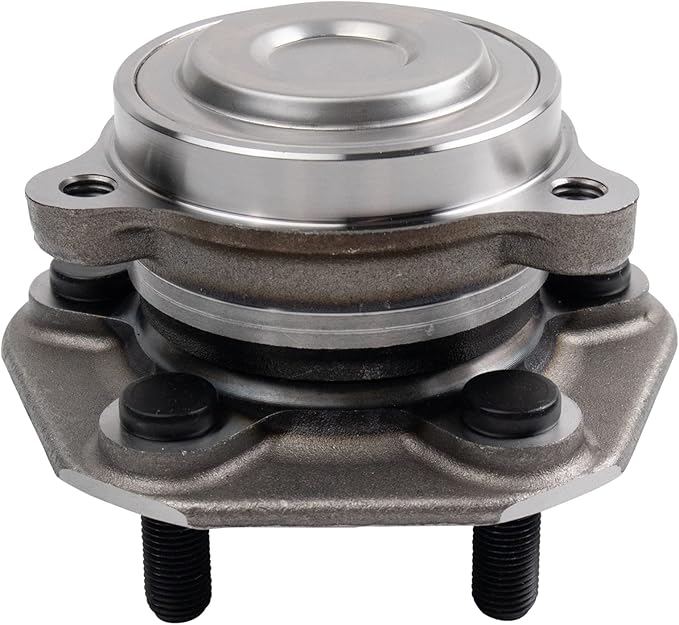 TRQ Front Driver and Passenger Side Wheel Bearing and Hub Assembly Set 2 Piece Compatible with 2017-2019 Tesla Model 3 Rear Wheel Drive