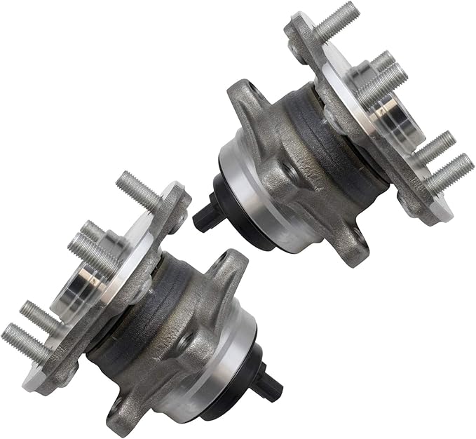 TRQ Rear Wheel Bearing and Hub Assembly Set 2 Piece Compatible with 10-19 Lexus RX350 10-15 RX450h 2018 RX350L FWD Models