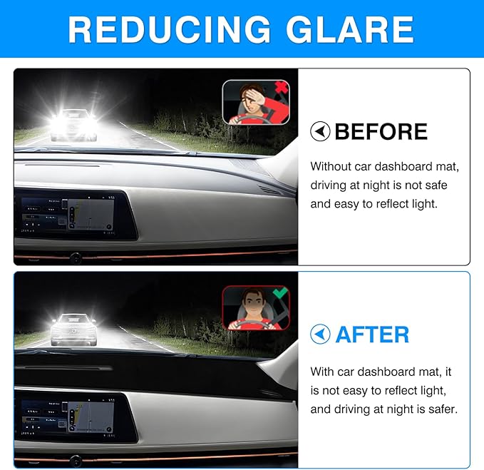 Autorder Dashboard Cover Mat for 2023-2025 2026 Nissan Ariya Accessories Dash Cover Upgrade Velvet Dash Mat Sunshade Glare UV Rays Protector(with HUD)