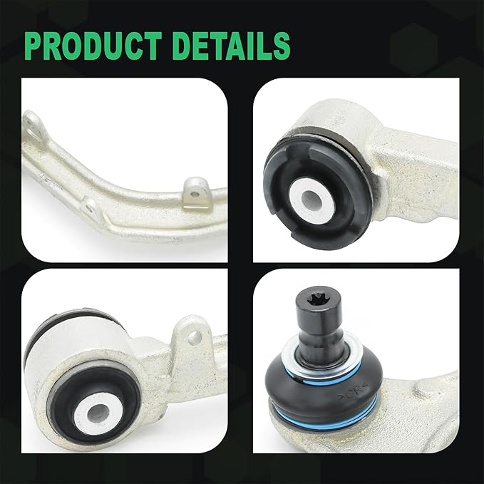 Front Upper Left & Right Control Arm Kit with Ball Joint Fit for Tesla Model 3 2017-2018-2019-2022, for Tesla Model Y 2020-2021-2022 ；# 104432100E,104432600G