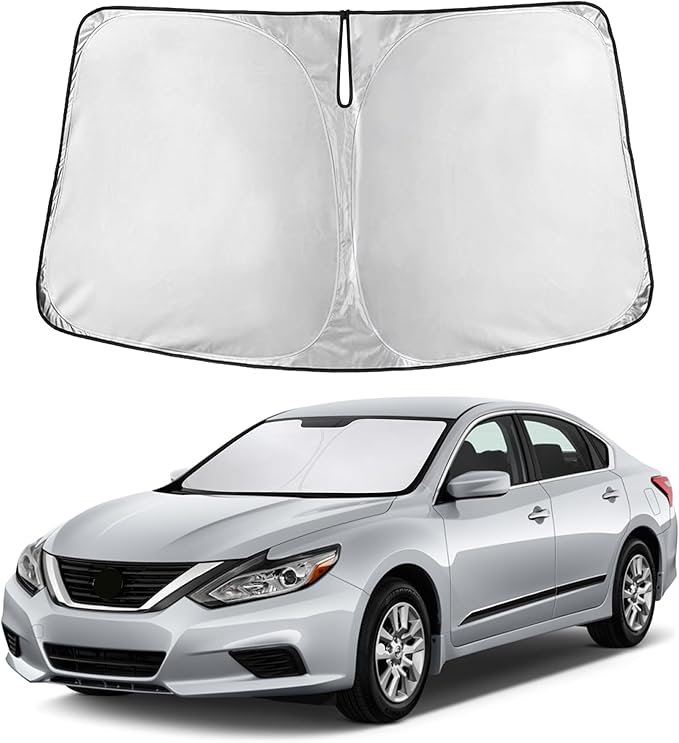 EcoNour Windshield Sunshade Compatible for Hyundai Elantra 2021-2024 2025 2026, Sun Visor for Front Windshield & Window Sun Shade Cover, UV Heat Blocker & Protector, Car Accessories
