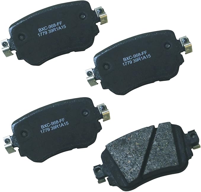 Bendix Premium SBC1779 Ceramic Rear Brake Pads for Select Models Audi A1, Q3, Q3 Quattro, Volkswagen Caddy, Golf, Golf Alltrack, SportWagen, GTI, Passat