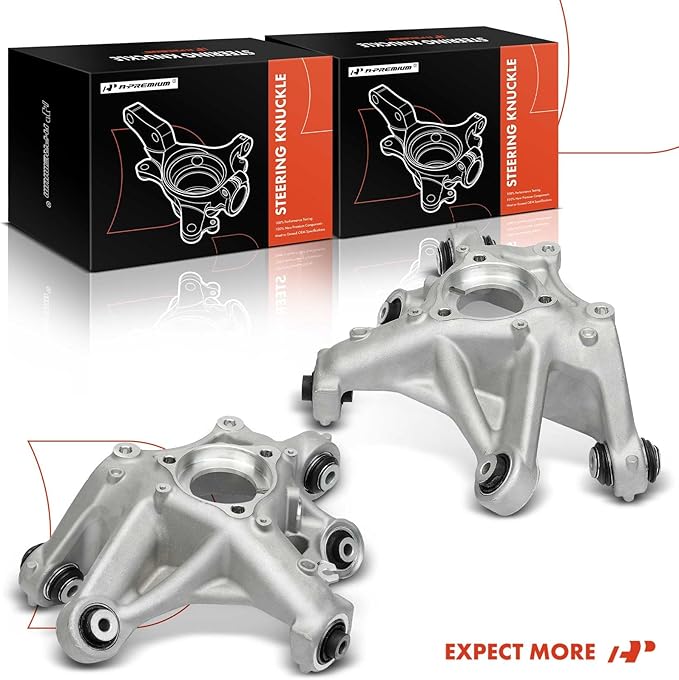 A-Premium 2 x Rear Suspension Steering Knuckle Compatible with Tesla Model 3 2017 2018 2019 2020 2021 2022 2023, Driver and Passenger Side