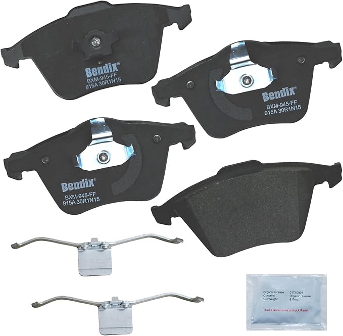 Bendix Priority1 CFM915A Semi-Metallic Front Brake Pads for Chevrolet Vectra 2006,Vectra 2008,Mazda 3 2013-2007,Volvo C70 2013-2006,S40 2012-2004,V40 2019-2018,V40 Cross Country 2018,V50 2011-2005
