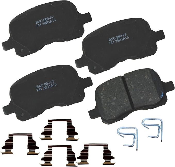 Bendix Premium SBC741 Ceramic Front Brake Pads for Chevrolet Prizm 2002-1998, Toyota Corolla 2002-1998