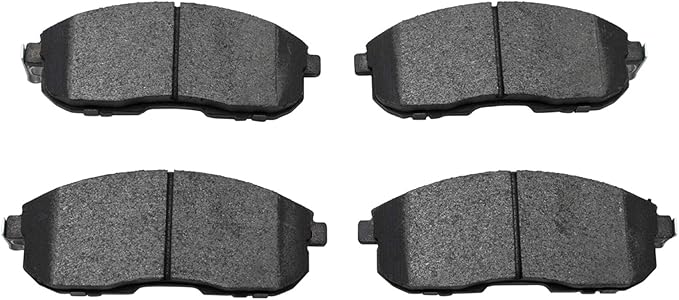 TRQ Front Brake Pads Ceramic Hardware Wear Sensor Compatible with 2000-01 Infiniti I30 2003-05 G35 2000-01 Nissan Maxima 2003-05 350Z 2007-13 Altima 2007-19 Sentra 2009-10 Cube 2011-17 Juke