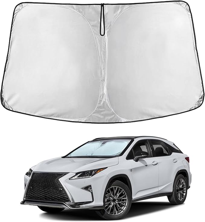 EcoNour Windshield Sunshade Compatible for Lexus RX 2023-2024 2025 2026, Sun Visor for Front Windshield & Window Sun Shade Cover, UV Heat Blocker & Protector, Car Accessories