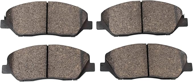 TRQ Front Brake Pads Ceramic Compatible with 2017-2018 Hyundai Santa Fe 2019 Santa Fe XL