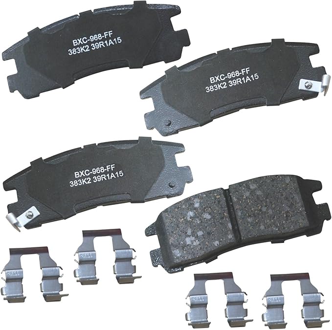 Bendix Premium SBC383K2 Ceramic Rear Brake Pads for Select Models Chrysler Sebring,Dodge,Stealth,Stratus,Eagle Summit,Talon,Vista,Mitsubishi,Diamante,Eclipse,Expo,LRV,Galant,Sigma,Plymouth