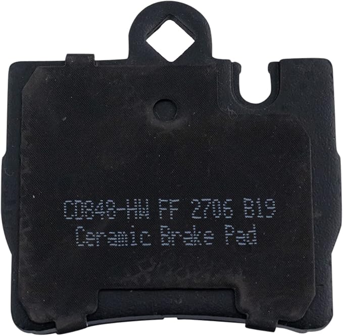TRQ Rear Brake Pads Ceramic Hardware Compatible with 2000-2003 Mercedes-Benz CL500 2001-2004 CL600 2001-2003 CL55 AMG 2000-2002 S430 S500 2001-2003 S55 AMG S600