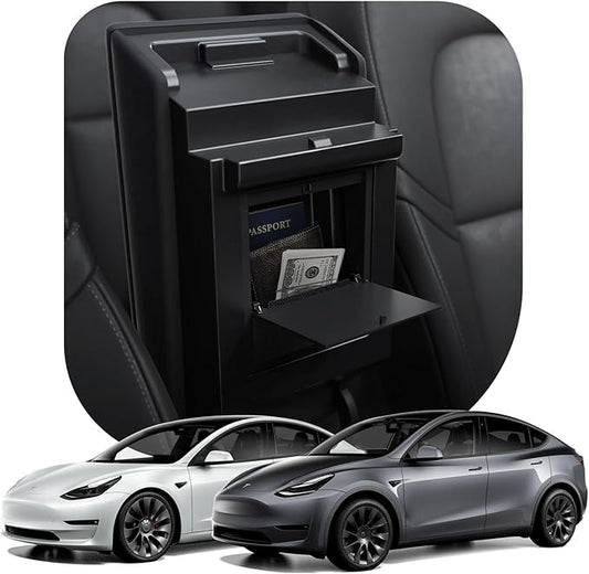 Spigen One-Tap Hidden Storage Box for Tesla Model Y (2020-2024) & Model 3 (2017-2023) [Not for Model Y Juniper (2025/26) and Model 3 Highland (2024/25)]